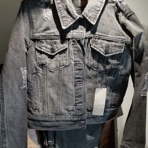 NWT Levi's Destructed Denim 2pc set